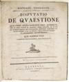 TIEDEMANN, DIETRICH. Disputatio de quaestione quae fuerit artium magicarum origo. 1787